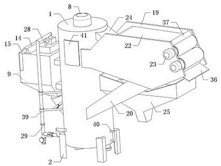 Breeding manure treatment device