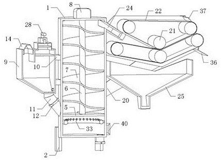 Breeding manure treatment device