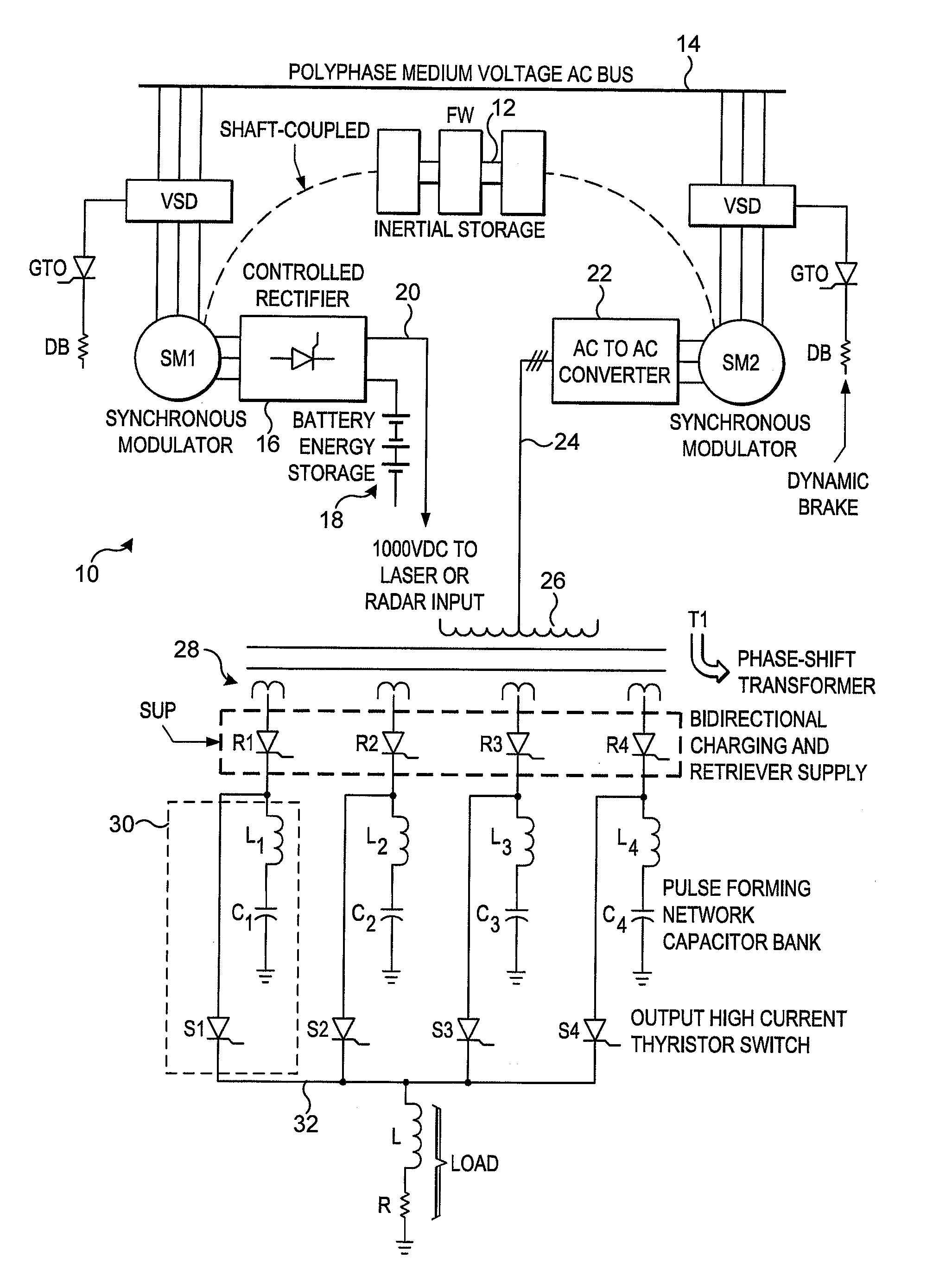 Method and apparatus for control of pulsed power in hybrid energy storage module