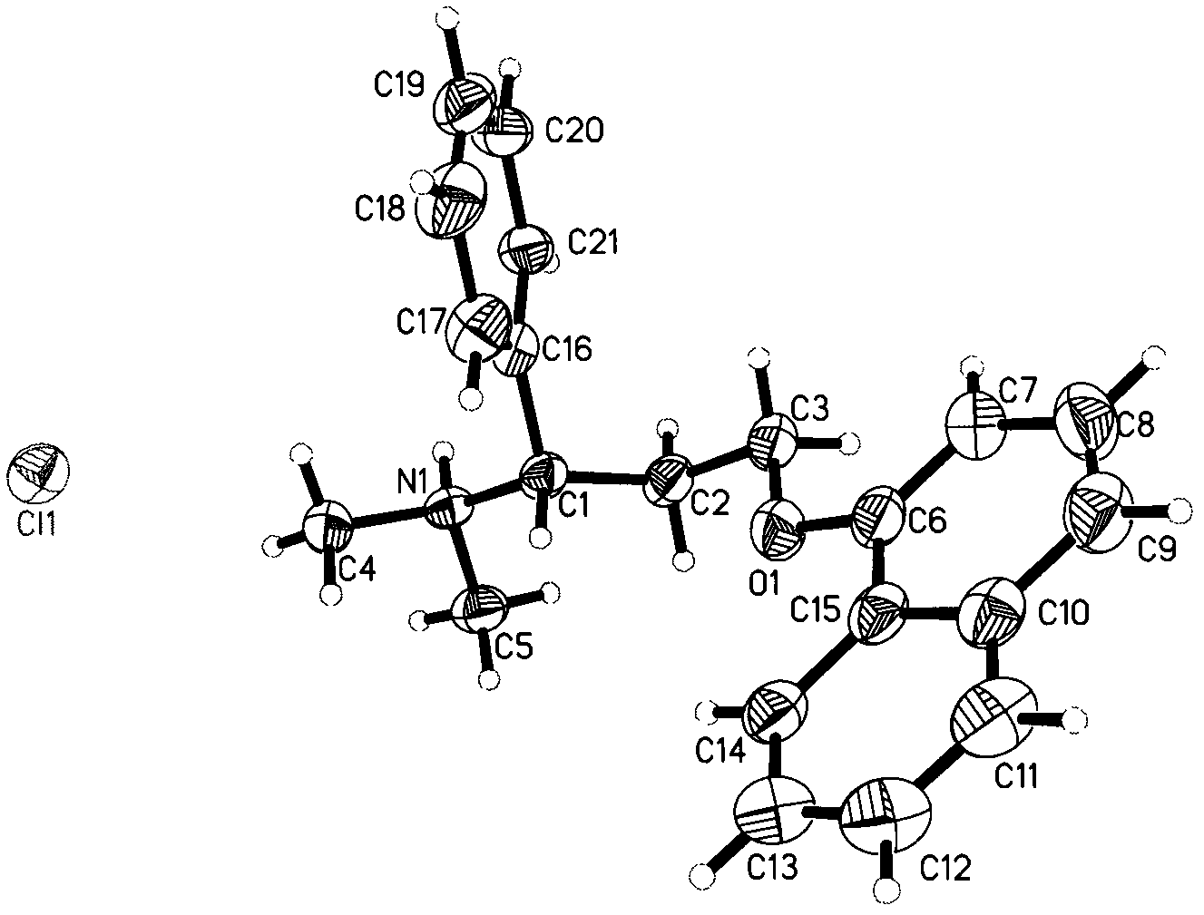Crystal and amorphous substance of dapoxetine hydrochloride and preparation method thereof