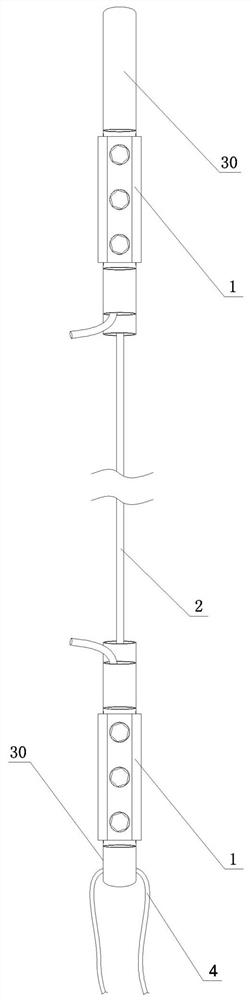 A knotless wire group and a binding method for the knotless wire group