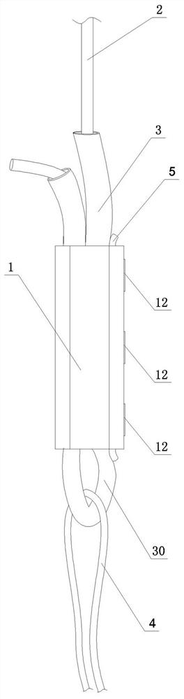 A knotless wire group and a binding method for the knotless wire group