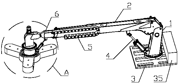 A green belt pruning device and its application method