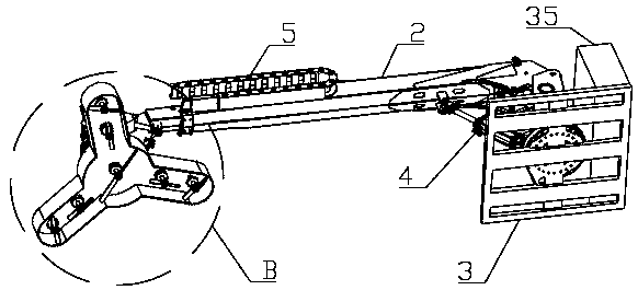 A green belt pruning device and its application method