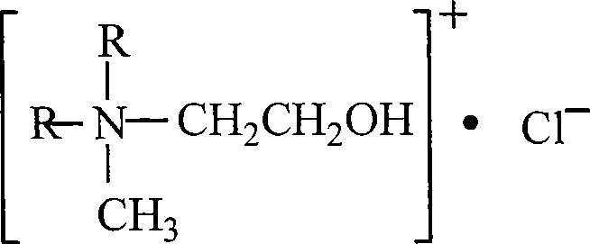 Bialkyl methyl ethoxyl quaternary ammonium salt and synthesis method thereof