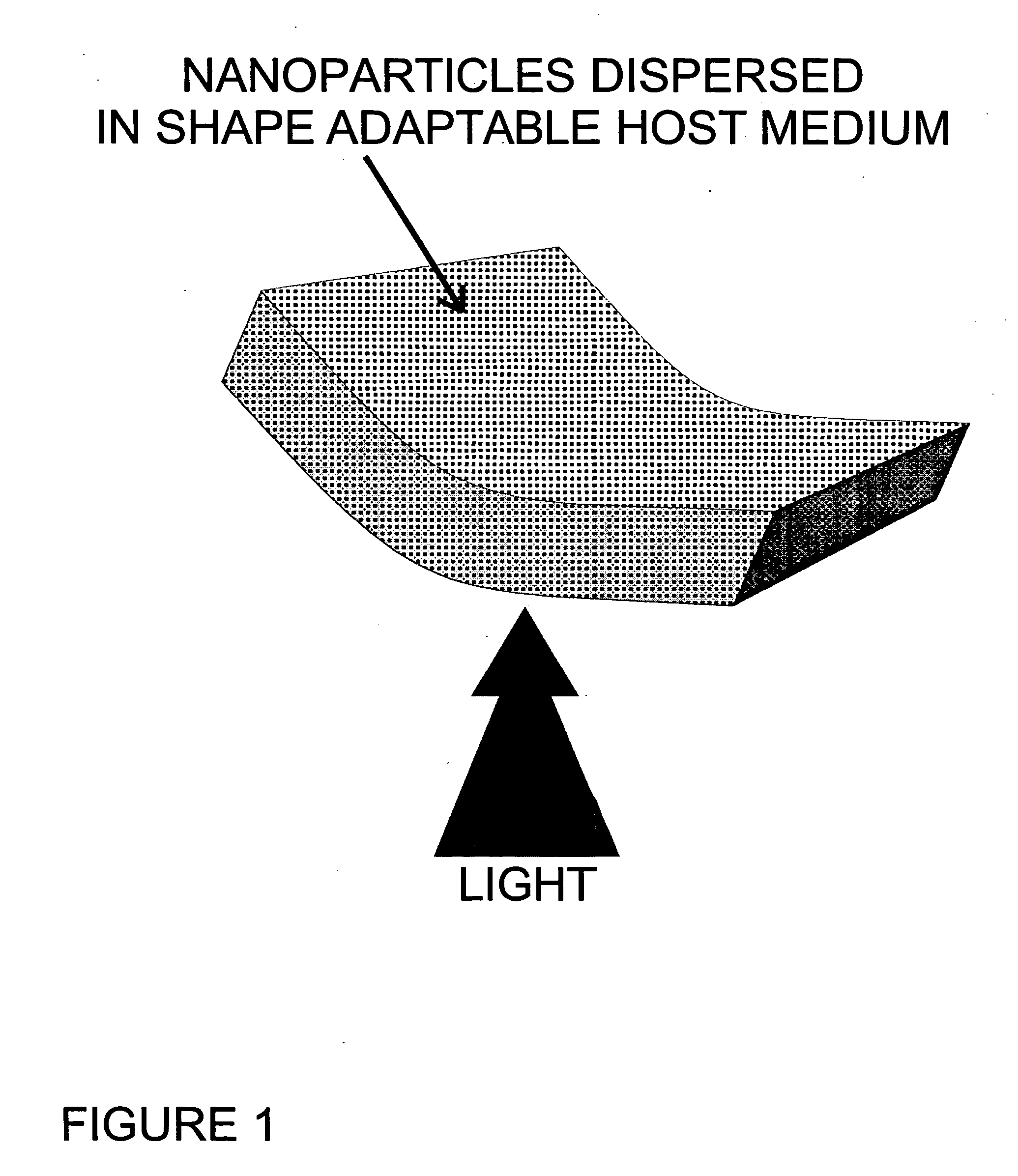 Shape-adaptable and spectral-selective distributed light sources using passive host medium