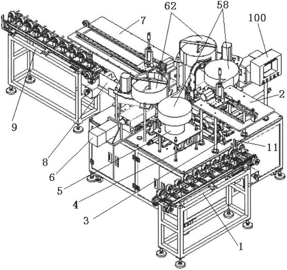 Full-automatic integrated device for bearing pressing and liner installation