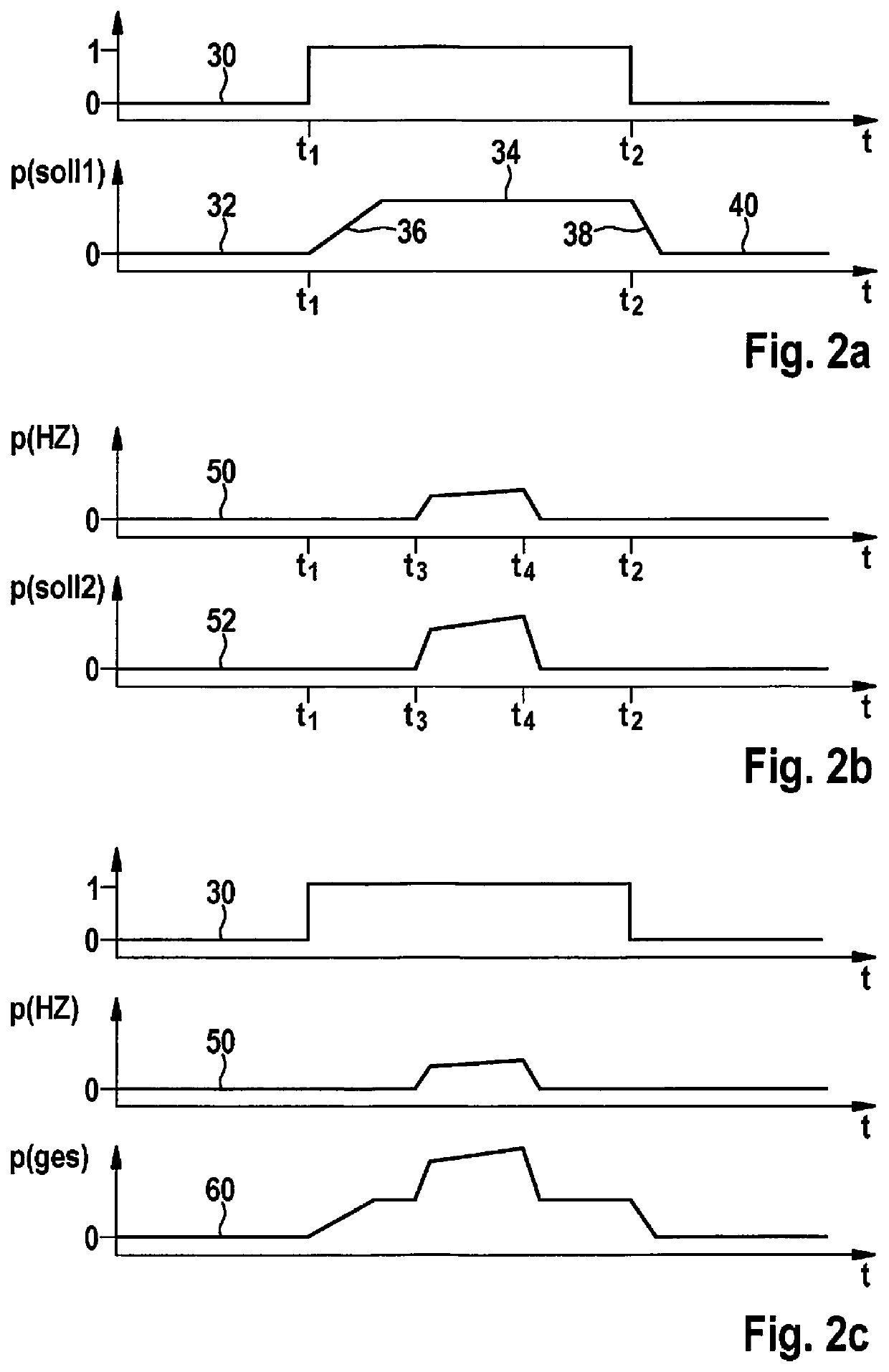 Method for boosting the brake power in an electronically slip-controllable vehicle brake system, as well as an electronically slip-controllable vehicle brake system