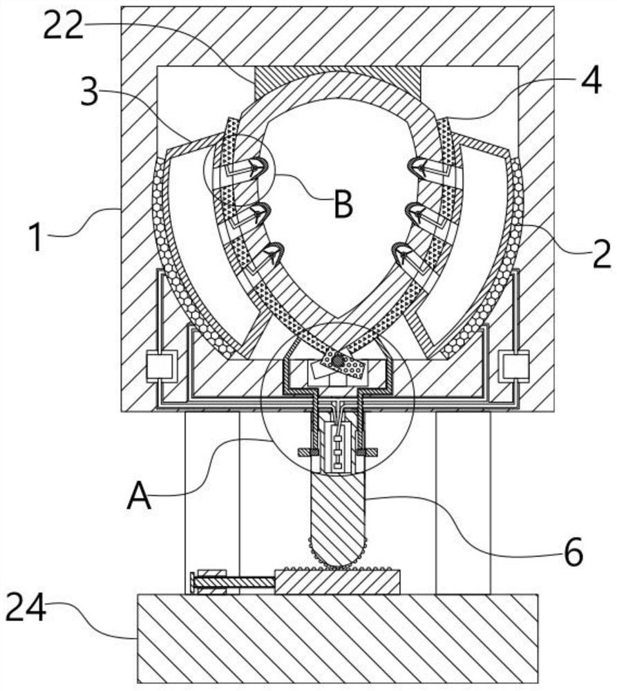 Bracket and multispectral fundus layered imaging equipment with bracket