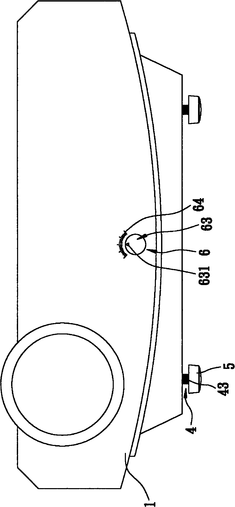 Inclination angle regulation mechanism for projector