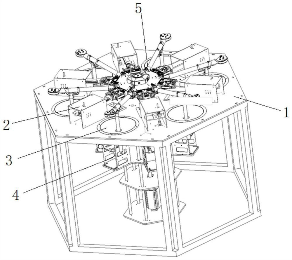 An unmanned aerial vehicle battery replacement device and using method thereof