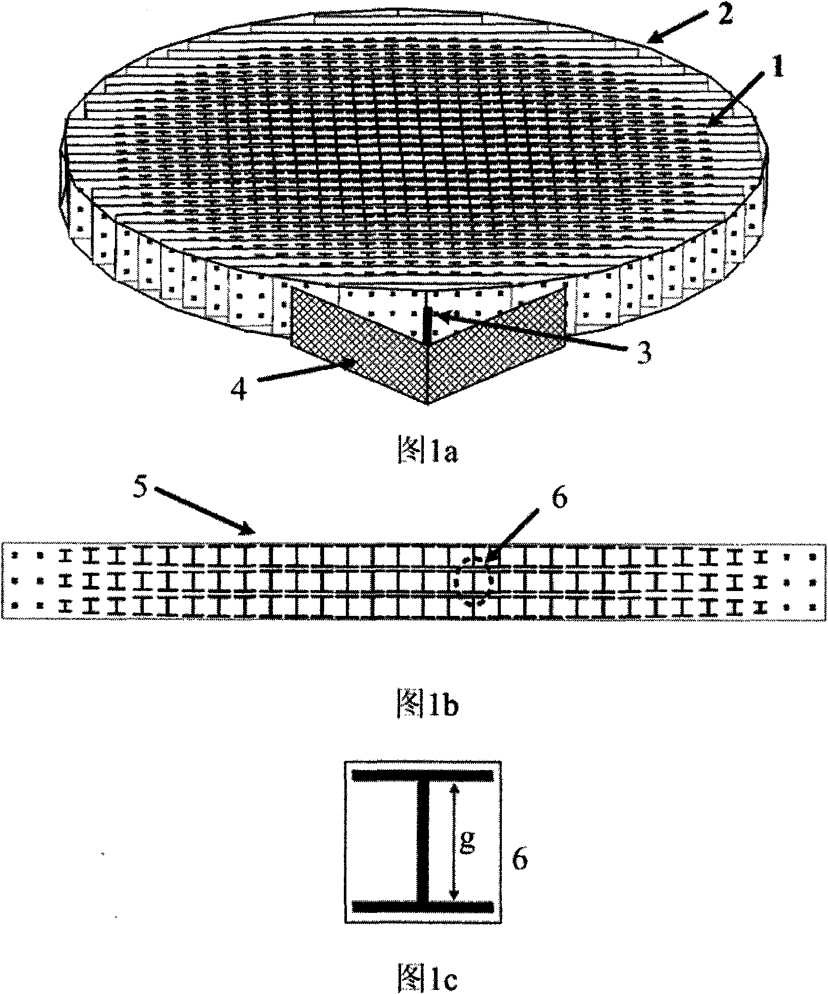 Broad band cylindrical lens antenna based on artificial electromagnetic materials