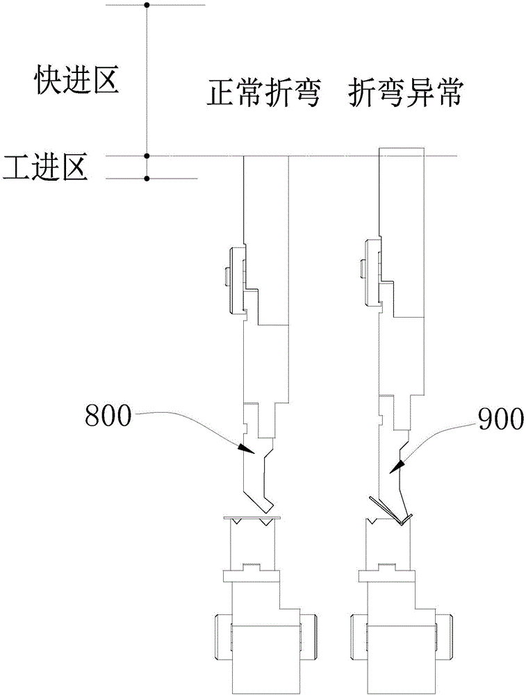 All-electric servo numerical-control bending machine with upper die load monitoring and protecting device and method thereof
