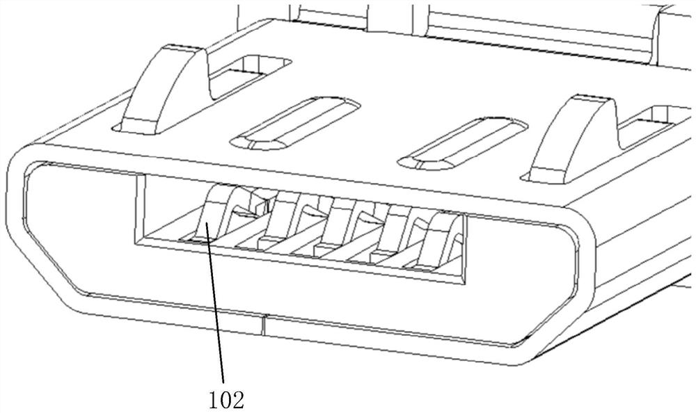 Production method of micro USB plug and Micro USB plug