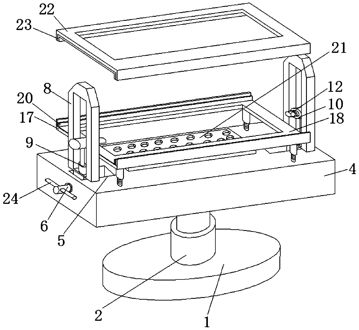 An Oscilloscope Fixing Device with Protection Function