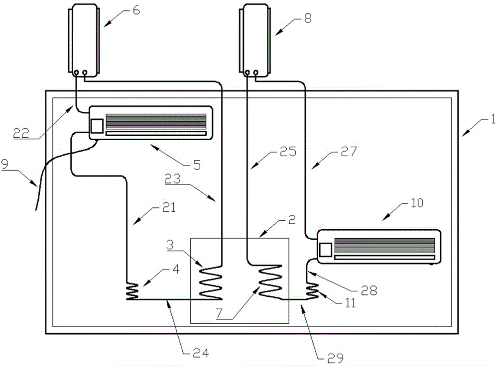 Air-conditioning type drying device