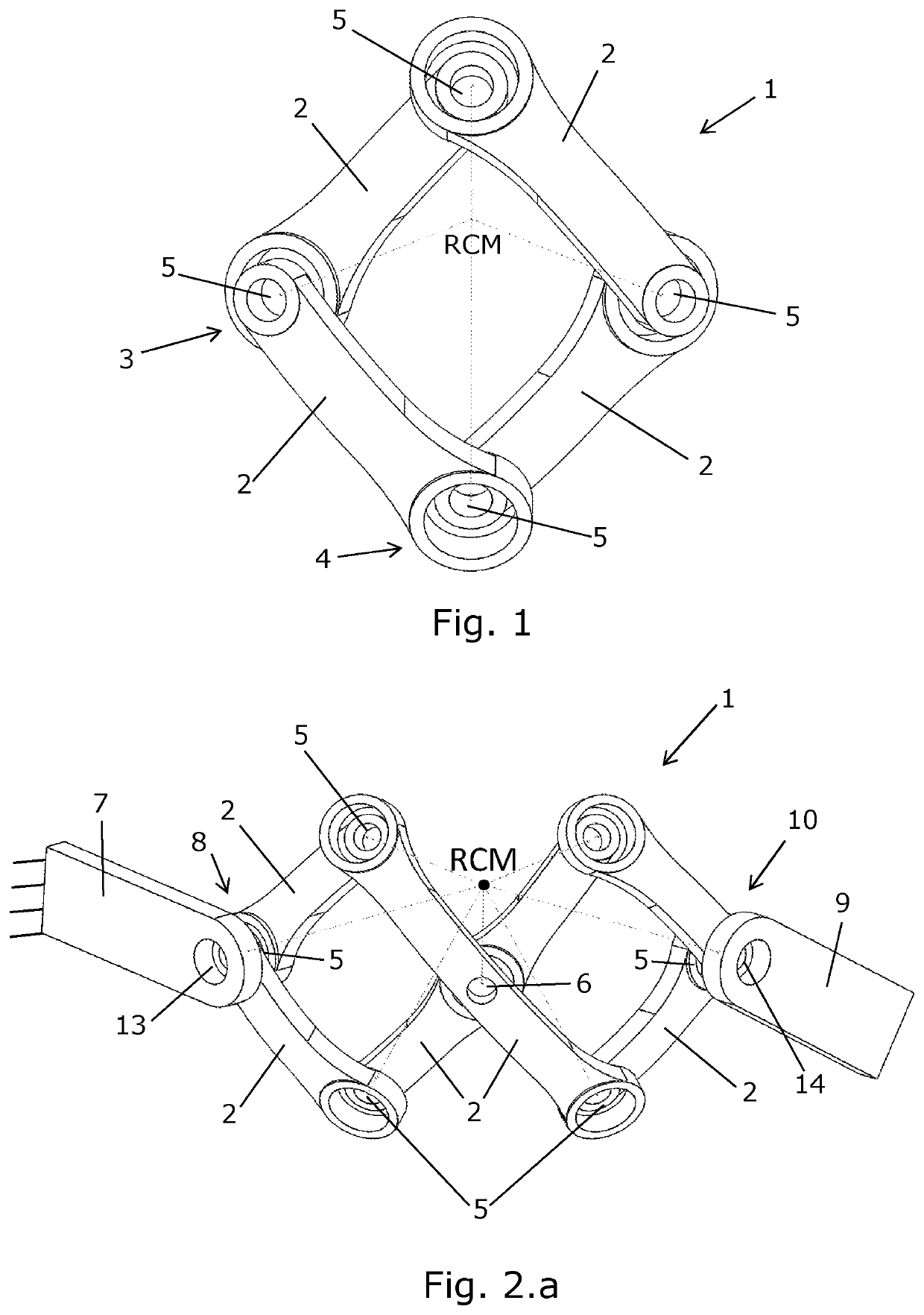 Compact spherical 3-dof mechanism constructed with scissor linkages