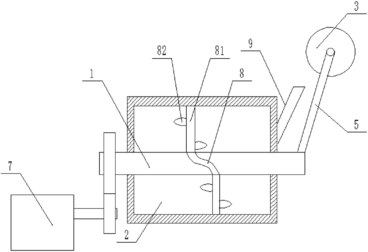 Sand drying device for building