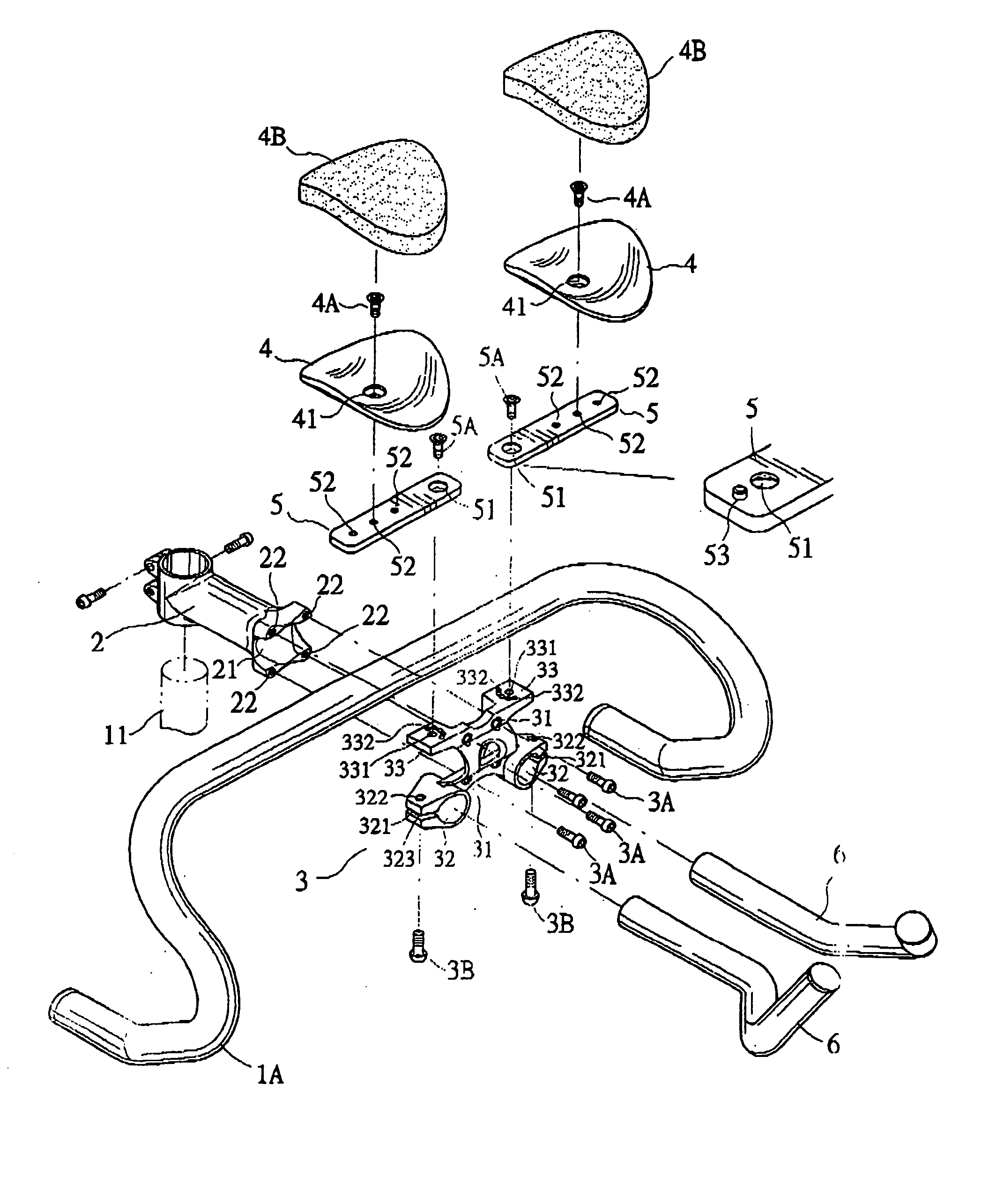 Clipping cover for the assembling of a bicycle handle accessories
