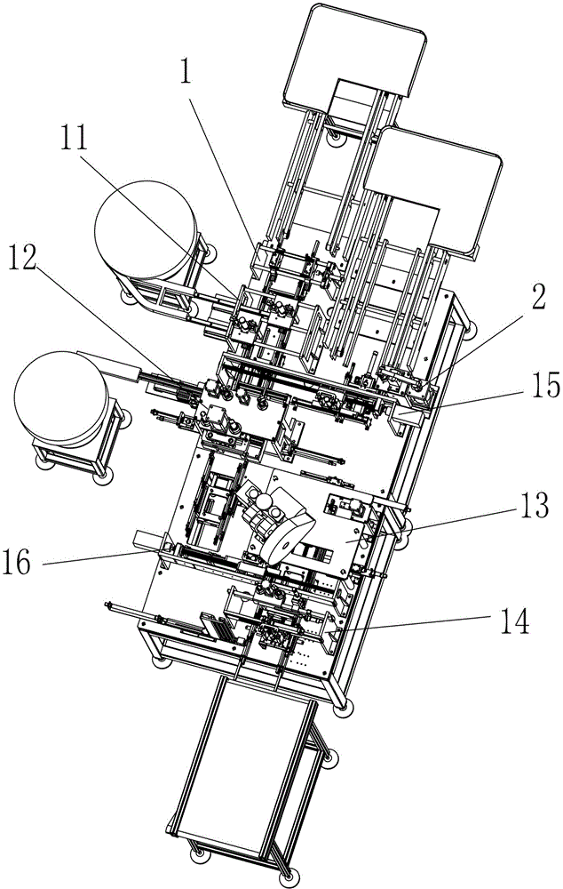 A slide rail assembly machine