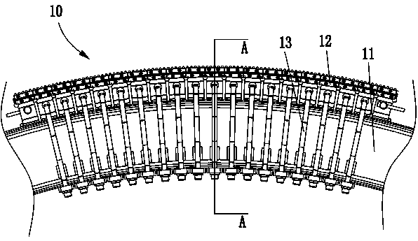 Arc-shaped track wall-sawing machine