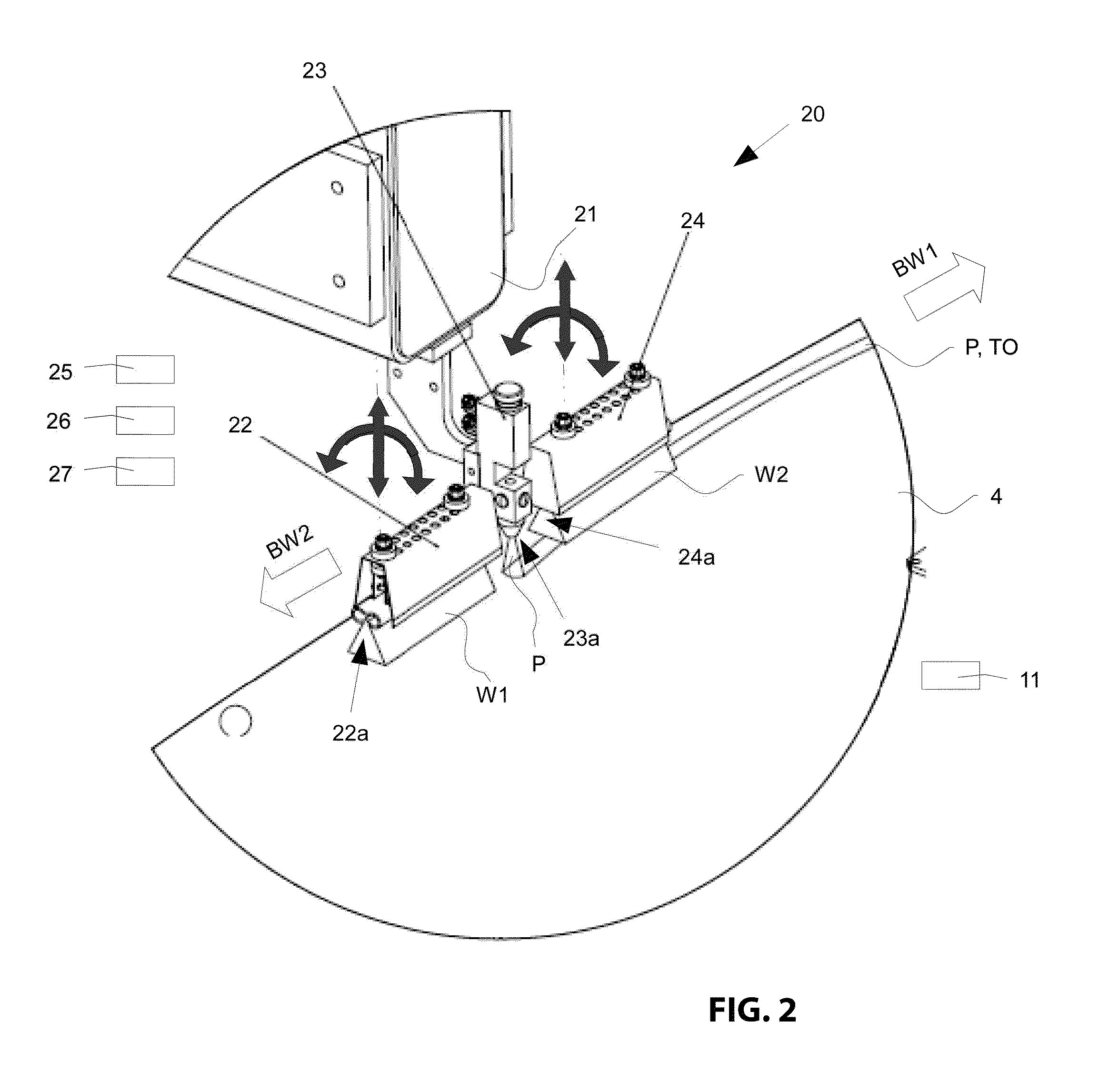 Joining surface treatment device and method
