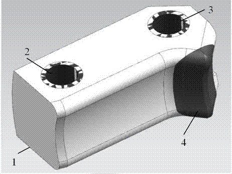 Claw provided with novel abrasion-resisting layer structure and manufacturing method thereof