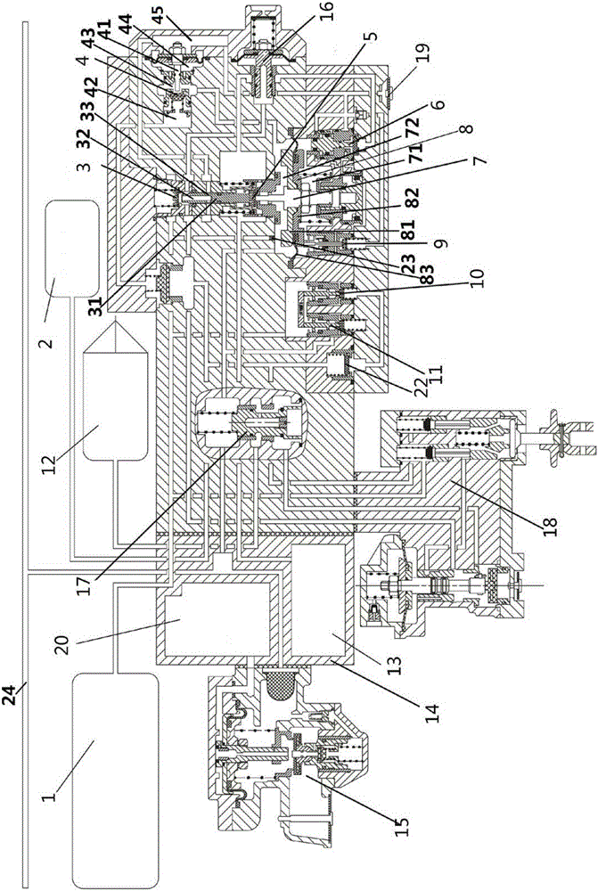 Air control valve and air control valve assembly