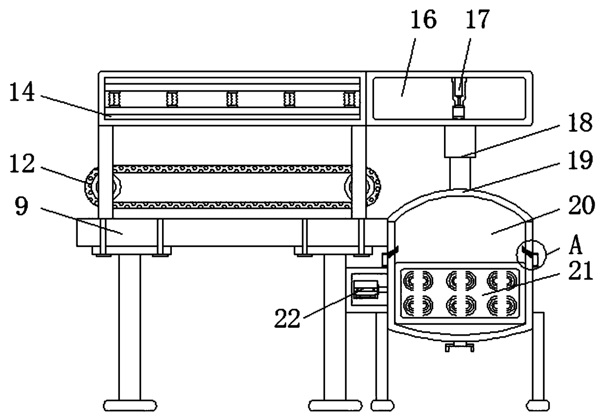 Non-woven fabric fusion device with cleaning function