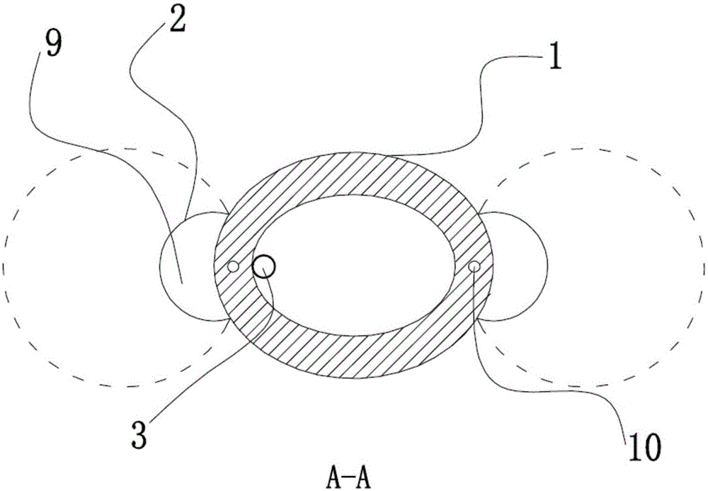 Double-balloon drainage tube for abdomen or chest