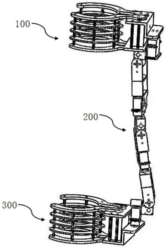 Outer pipeline climbing manipulator device