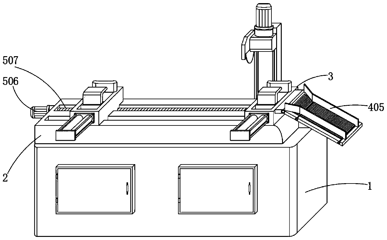 Anti-rolling limiting type floor type pipe cutting machine