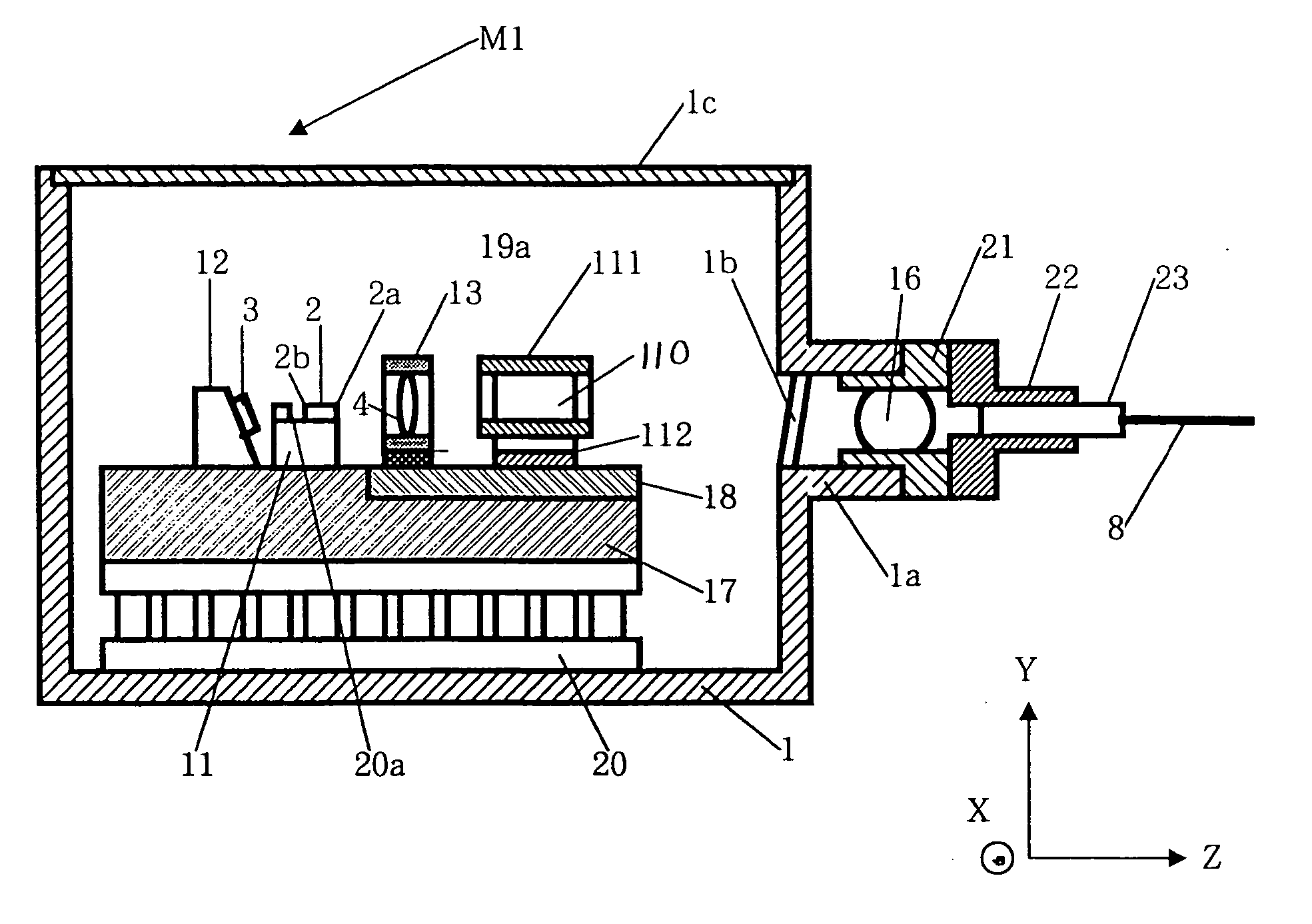 Semiconductor laser module, optical amplifier, and method of manufacturing the semiconductor laser module