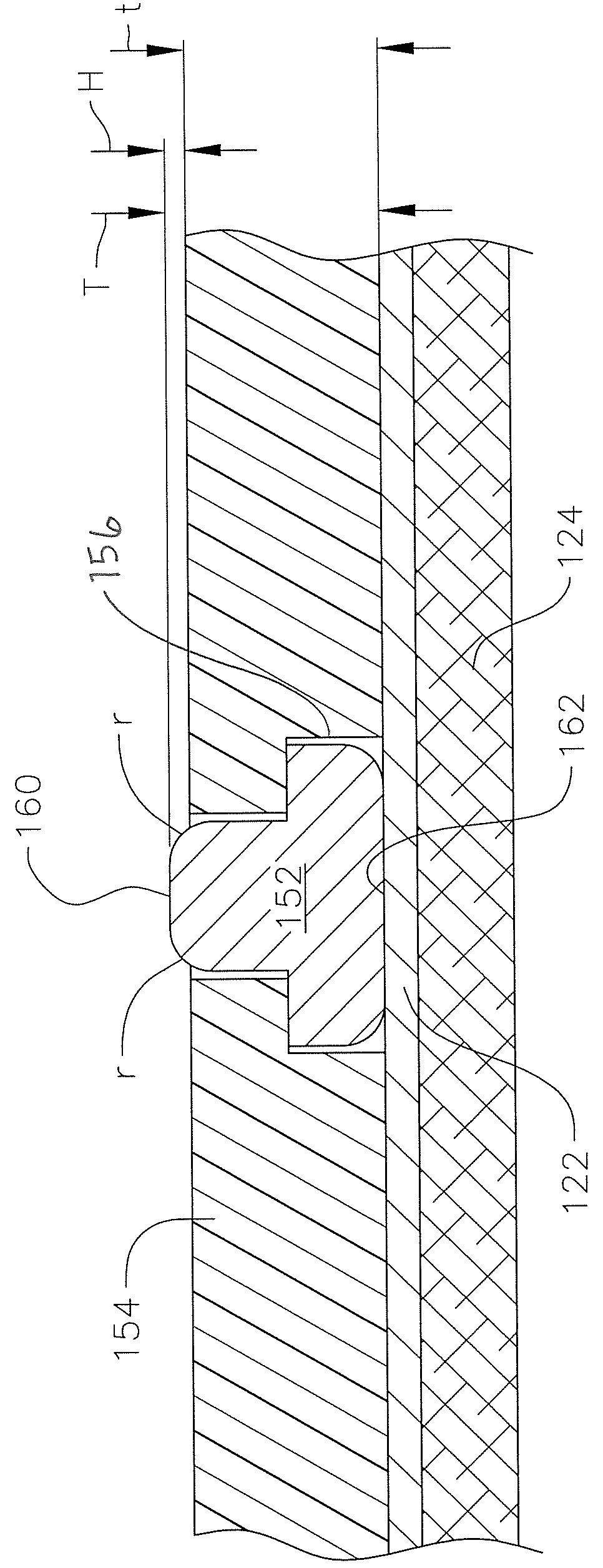 Single radio-transparent connector for multi-functional reference patch