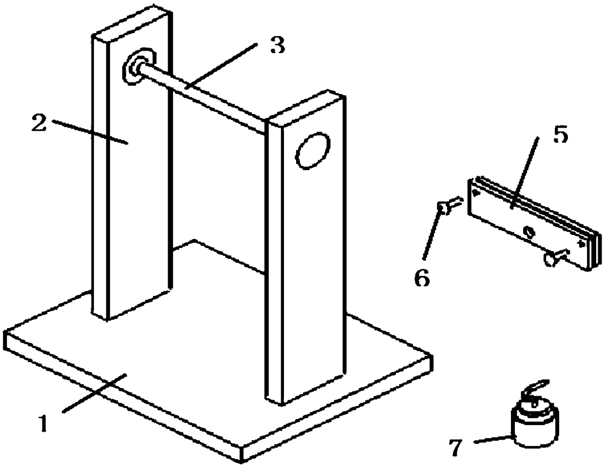 Lithium ion battery pole piece flexibility detection device and detection method