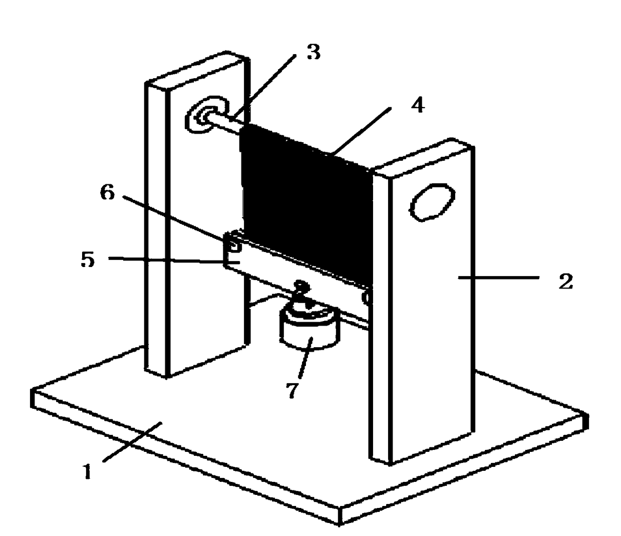 Lithium ion battery pole piece flexibility detection device and detection method