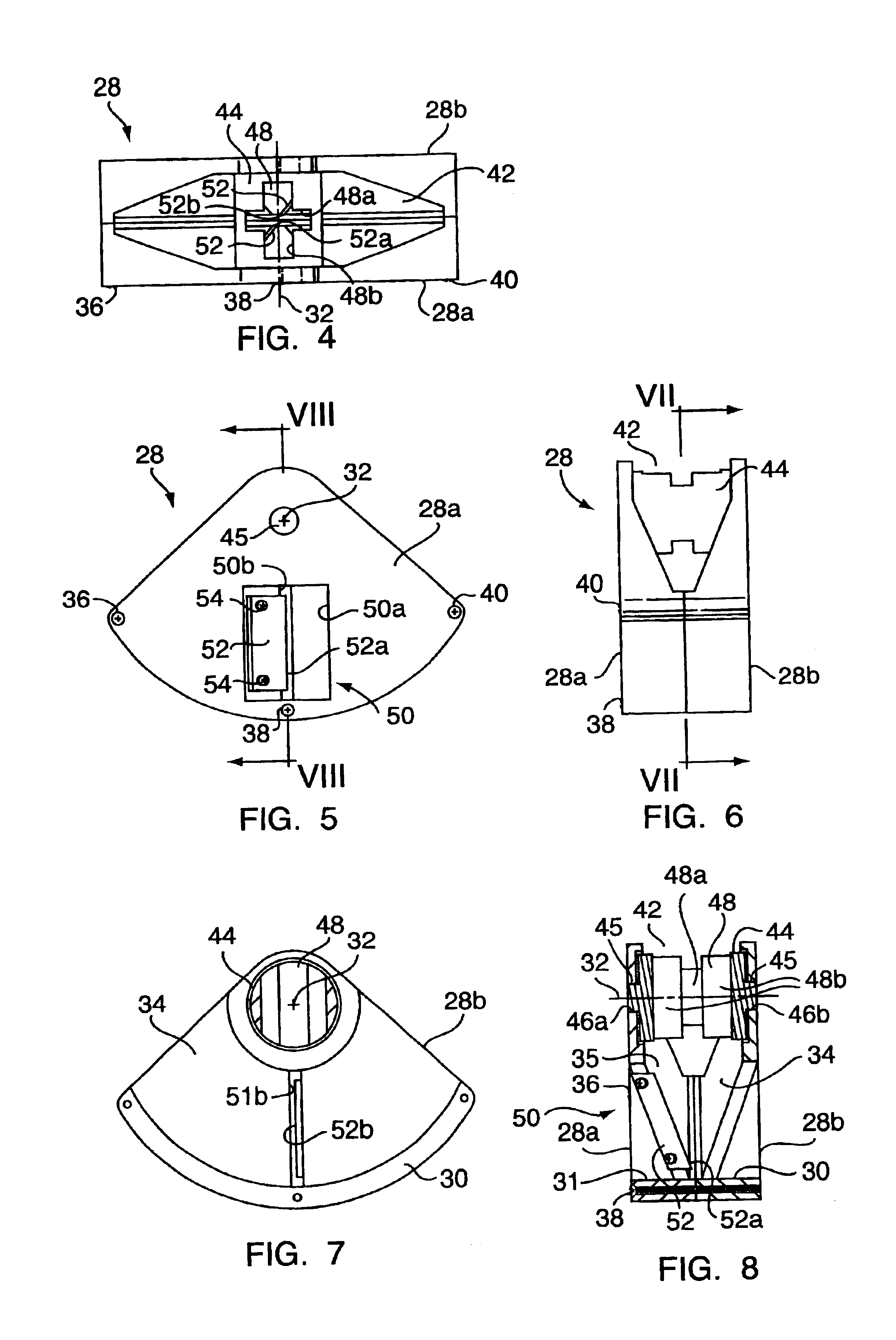Pivoting sharpening device for pencil with non-circular cross section