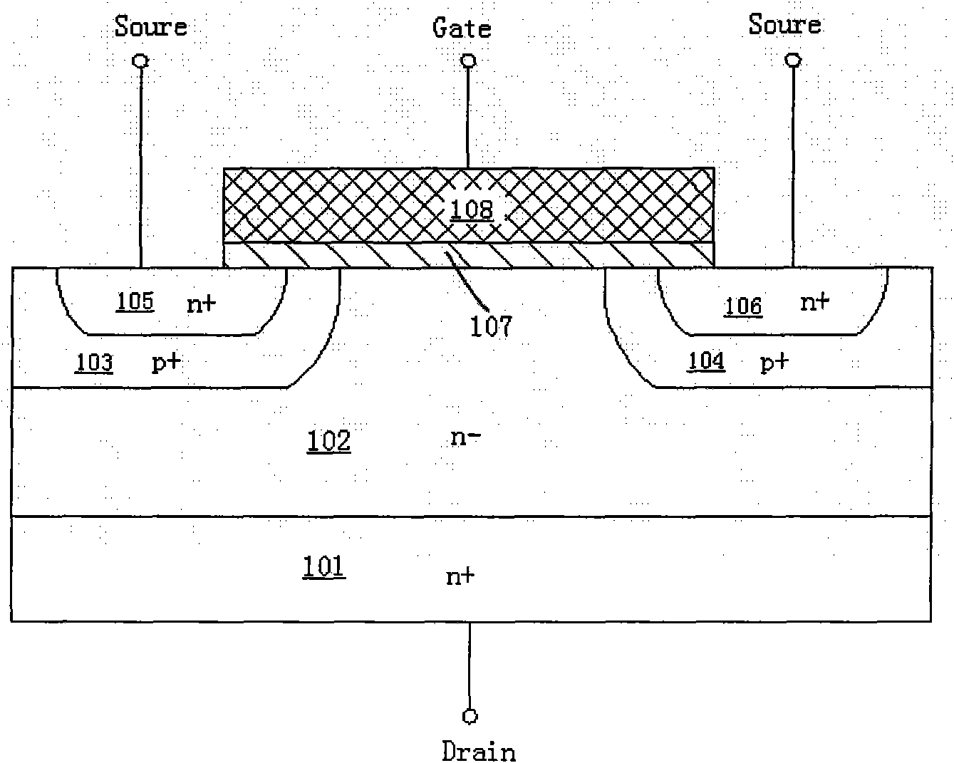 Power device and method for performing conductivity modulation by using photoelectron injection