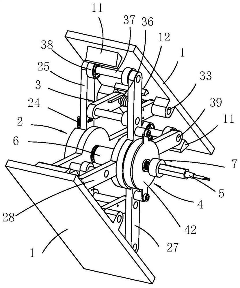 A passive mechanical screwing device