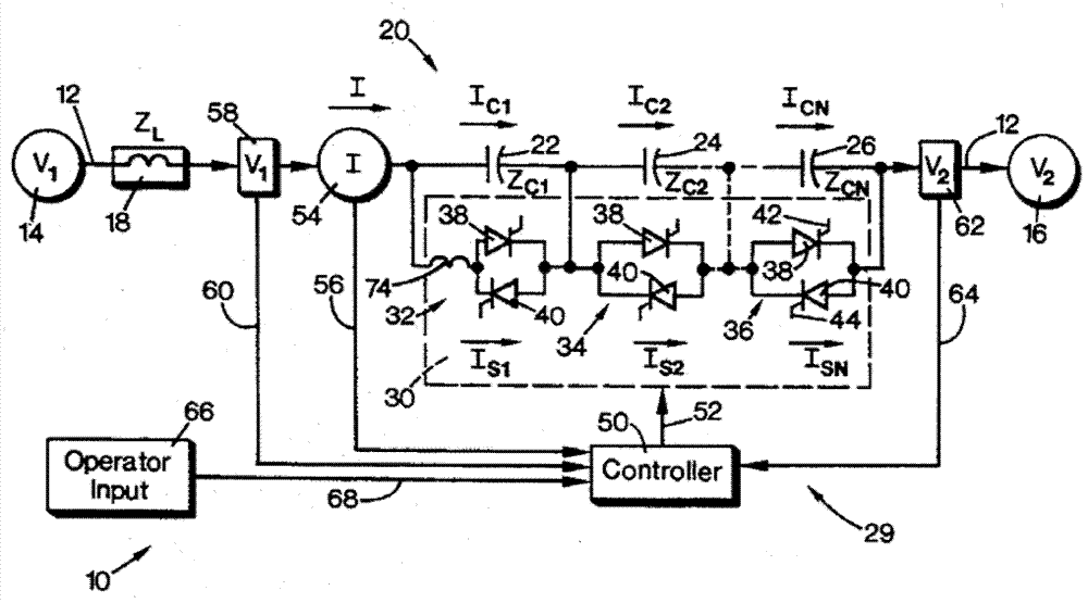 Impedance switching device