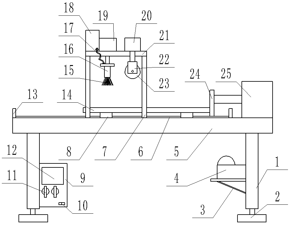 Slab forming device for multi-layer solid wood floors