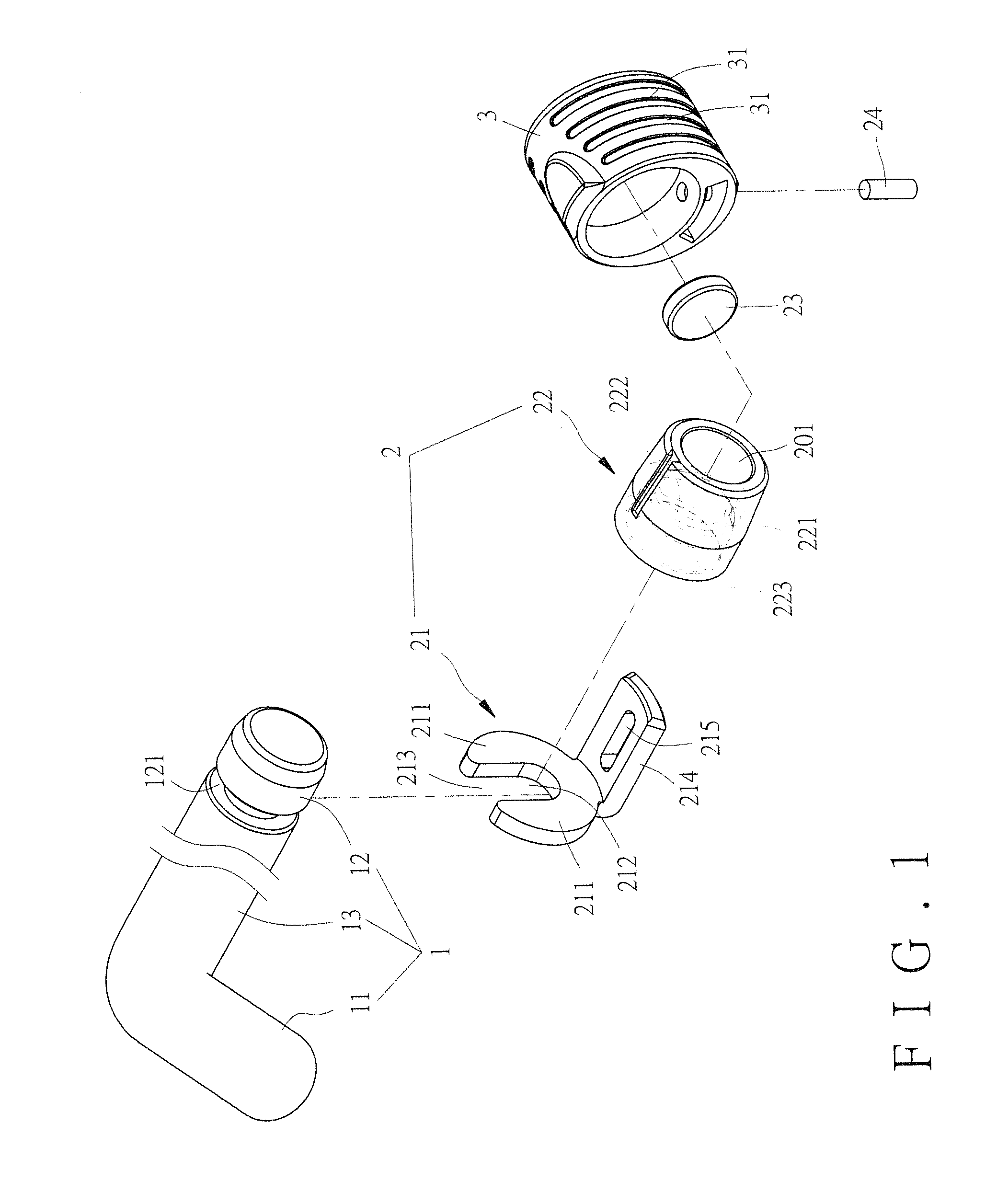 Fastening device for fastening trailer connectors