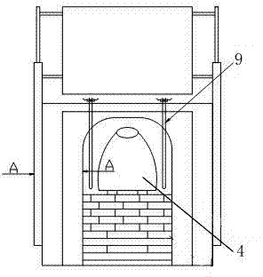 Electric crucible furnace equipment for glass dissolution and manufacturing method thereof