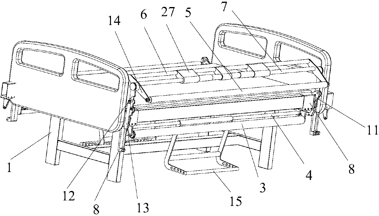 Mechanism for assisting automatic turn-over for patients