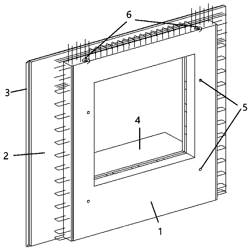 Prefabricated sandwich thermal insulation bay window shear wall board and manufacturing method thereof