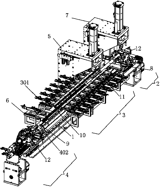 A strut spring assembly equipment
