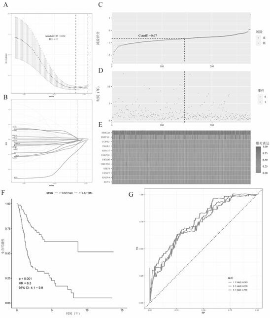 Prognosis model for total survival rate of bladder cancer patient