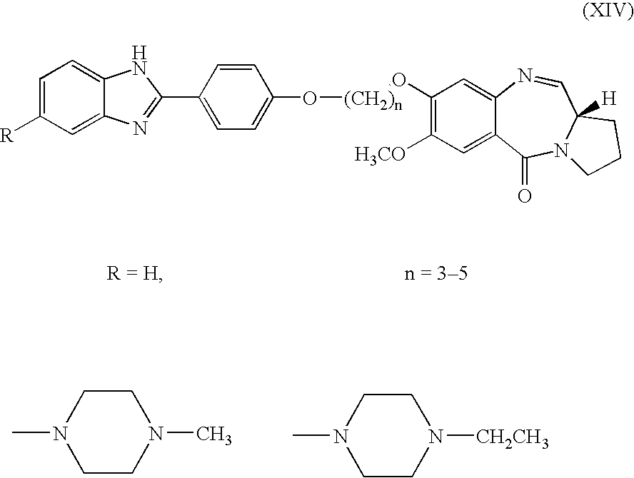 Process for preparing pyrrolo[2, 1-c] [1,4] benzodiazepine hybrids