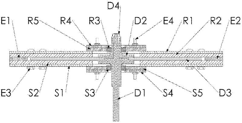 Multi-path absolute axis angle sensor