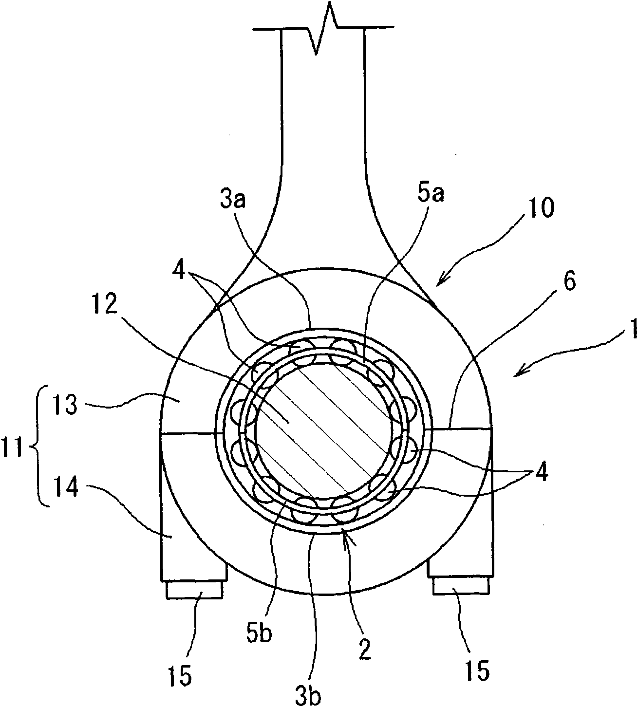Bearing structure, and its manufacturing method